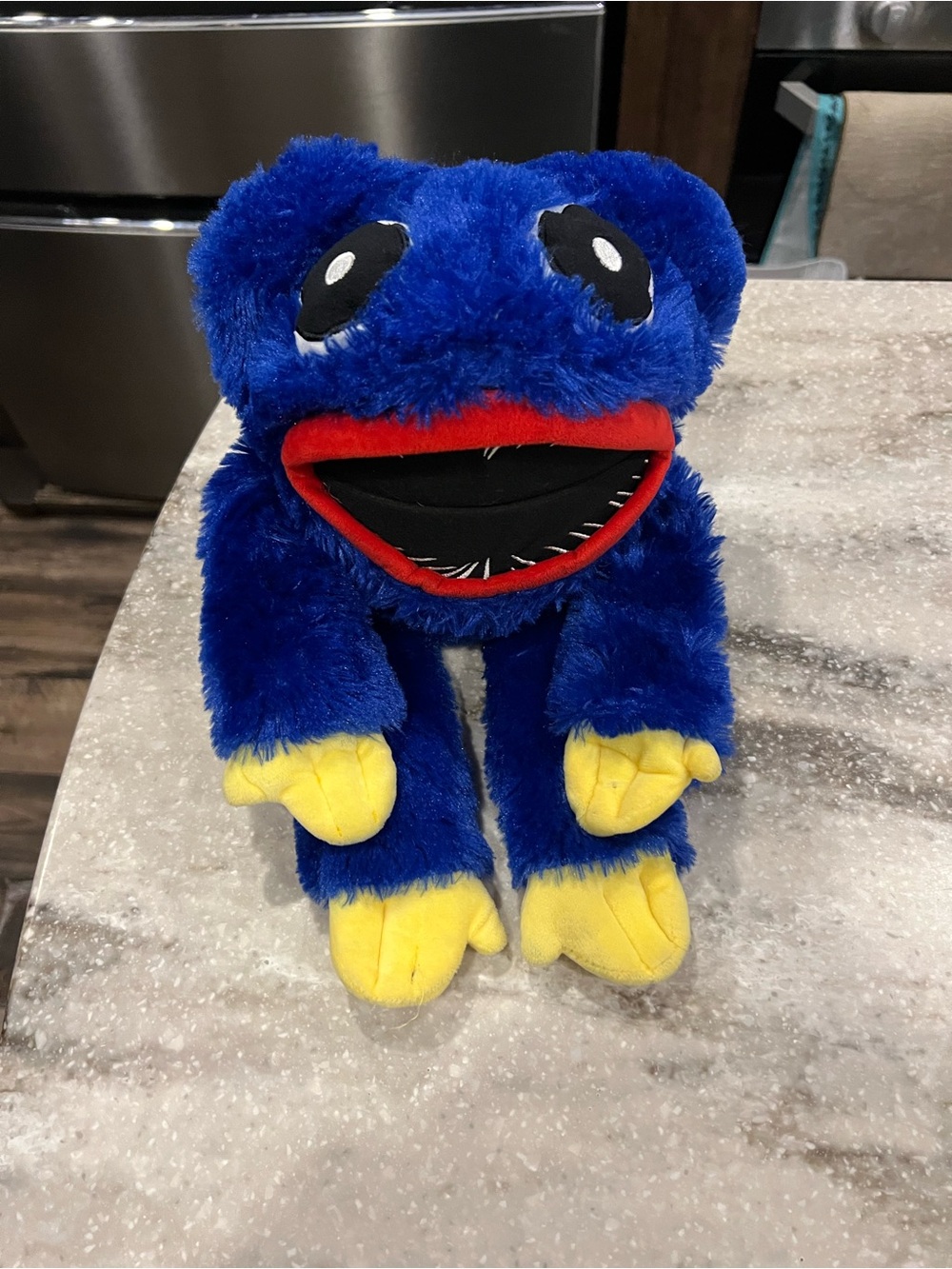 Huggy Wuggy Hand Puppet Poppy Playtime Blue Plush Puppet Approx 16”